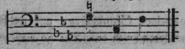 Notenbeyspiel, gedr. 32: verbesserter Baßanfang