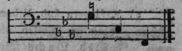 Notenbeyspiel, gedr. 32: zwei aufeinander folgende Quintfälle im Baß