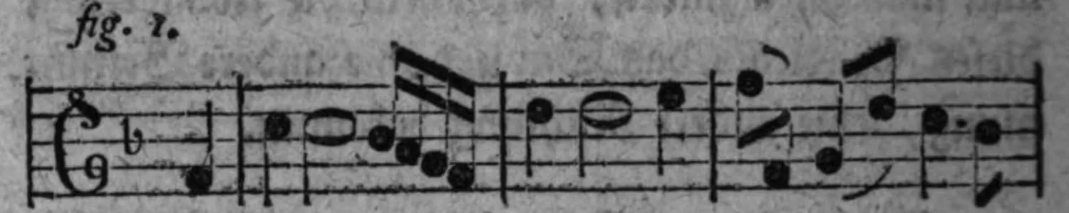 Notenbeyspiel: fig. 1, enger Satz mit erweitertem Prädicat