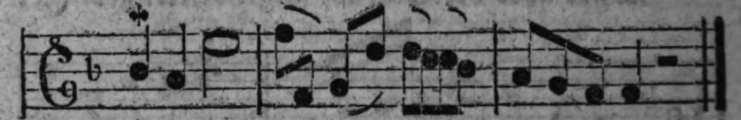 Notenbeyspiel: fig. 2, enger Satz mit mehreren Prädicaten (Anfang, Fortsetzung auf der folgenden Seite)