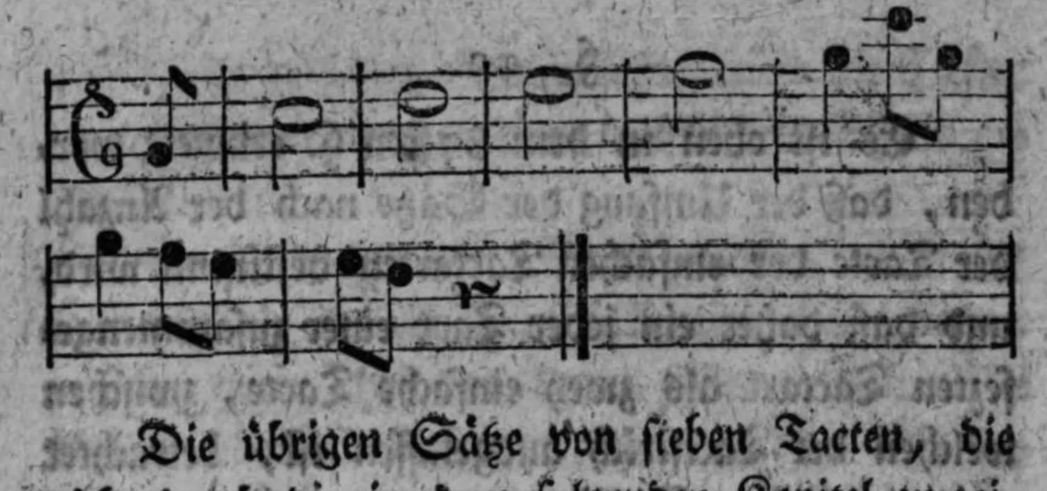 Notenbeyspiel: Fortsetzung und Schluß
