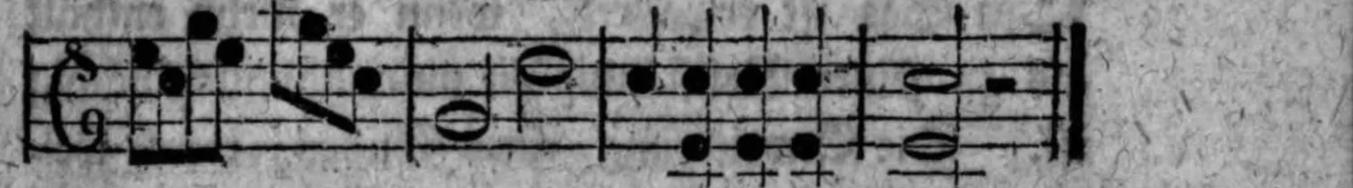 Notenbeyspiel: fig. 3, Anhang aus wiederholtem Anschlage des Dreyklanges auf dem Grundtone, mit Triller