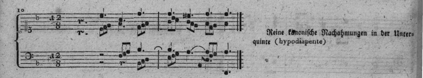 Notenbeyspiel, gedr. 100, Fünfte Strophe, Nro. 10