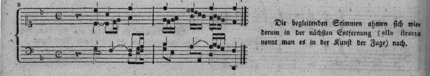 Notenbeyspiel, gedr. 100, Fünfte Strophe, Nro. 9