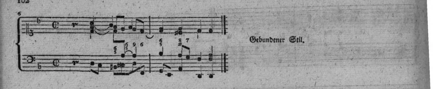 Notenbeyspiel, gedr. 102, Sechste Strophe, Nro. 6
