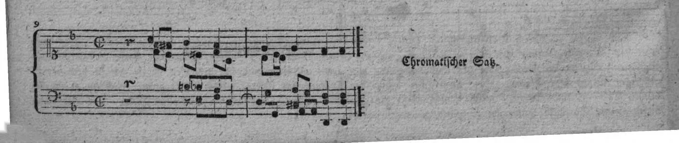 Notenbeyspiel, gedr. 102, Sechste Strophe, Nro. 9