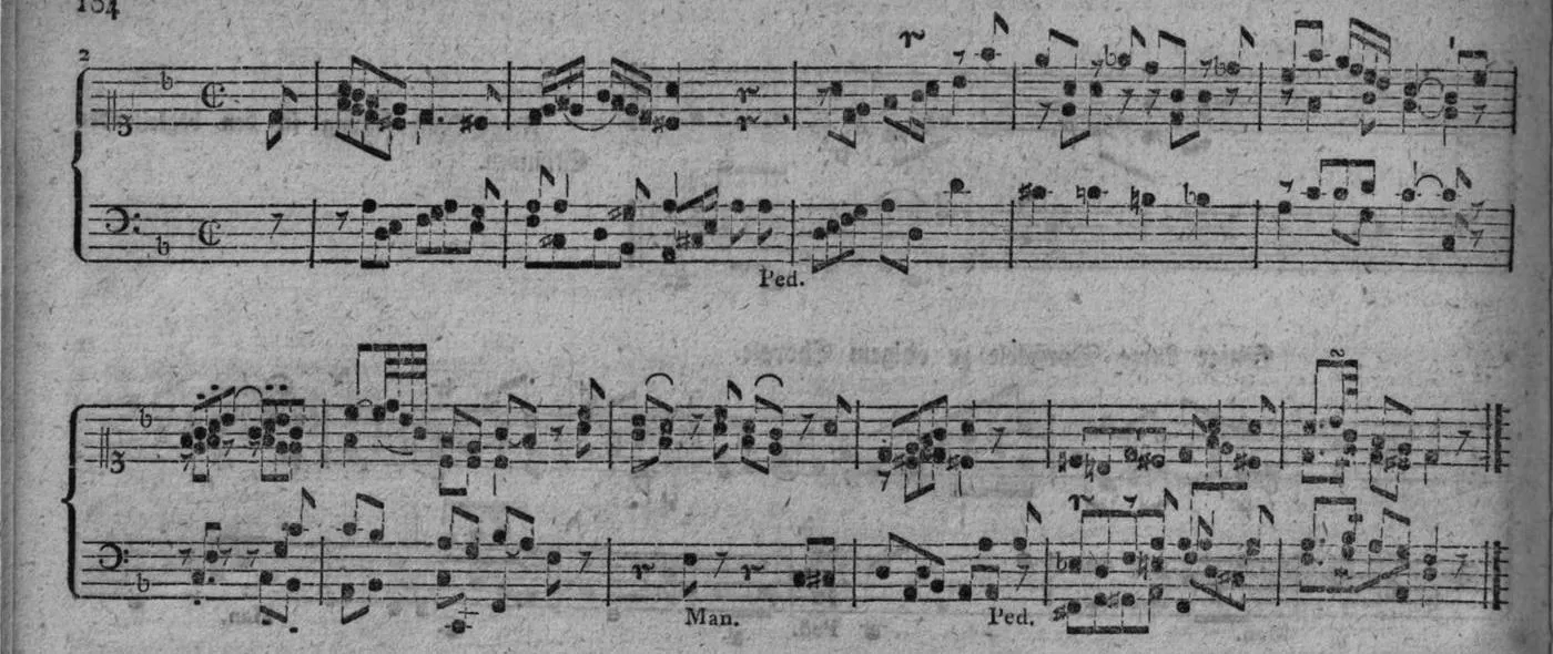 Notenbeyspiel, gedr. 104: Einige kurze Vorspiele zu obigem Chorale, Nro. 2