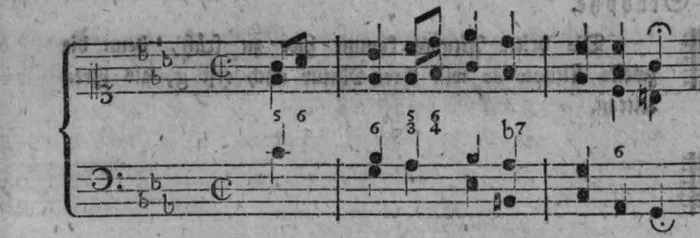 Notenbeyspiel, gedr. 35, erste Zeile