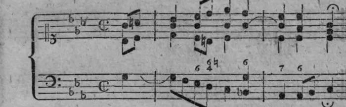 Notenbeyspiel, gedr. 35, zweite Zeile