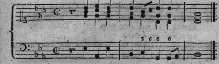 Notenbeyspiel, gedr. 36, zweite Zeile
