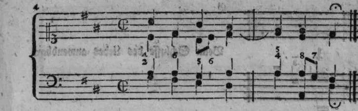 Notenbeyspiel, gedr. 47, Vierte Strophe, Nro. 4