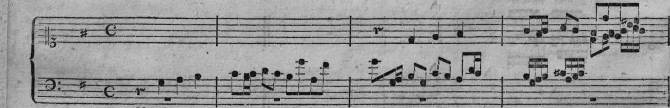 Notenbeyspiel, gedr. 54: Vorspiel zum Choral »Aus tiefer Noth schrei ich zu dir«, Anfang