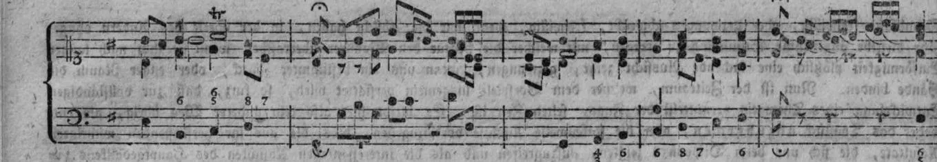 Notenbeyspiel, gedr. 58: Choral nebst Zwischenspielen, Fortsetzung