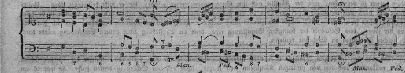 Notenbeyspiel, gedr. 58: Choral nebst Zwischenspielen, Fortsetzung