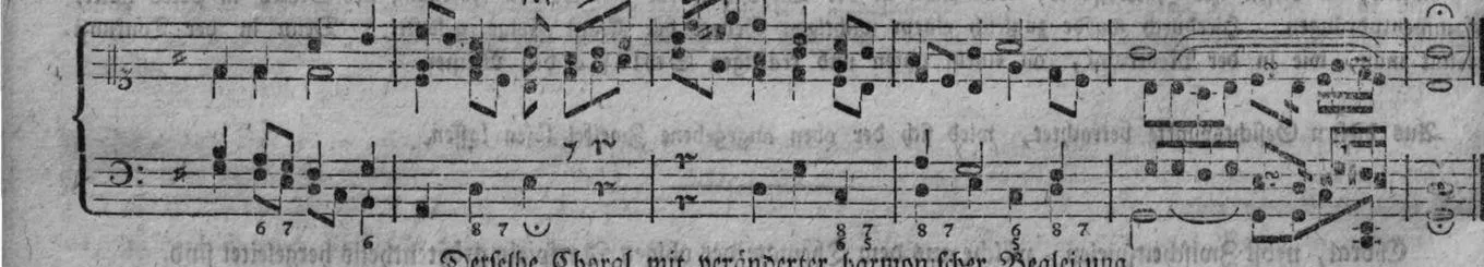 Notenbeyspiel, gedr. 58: Choral nebst Zwischenspielen, Schluß