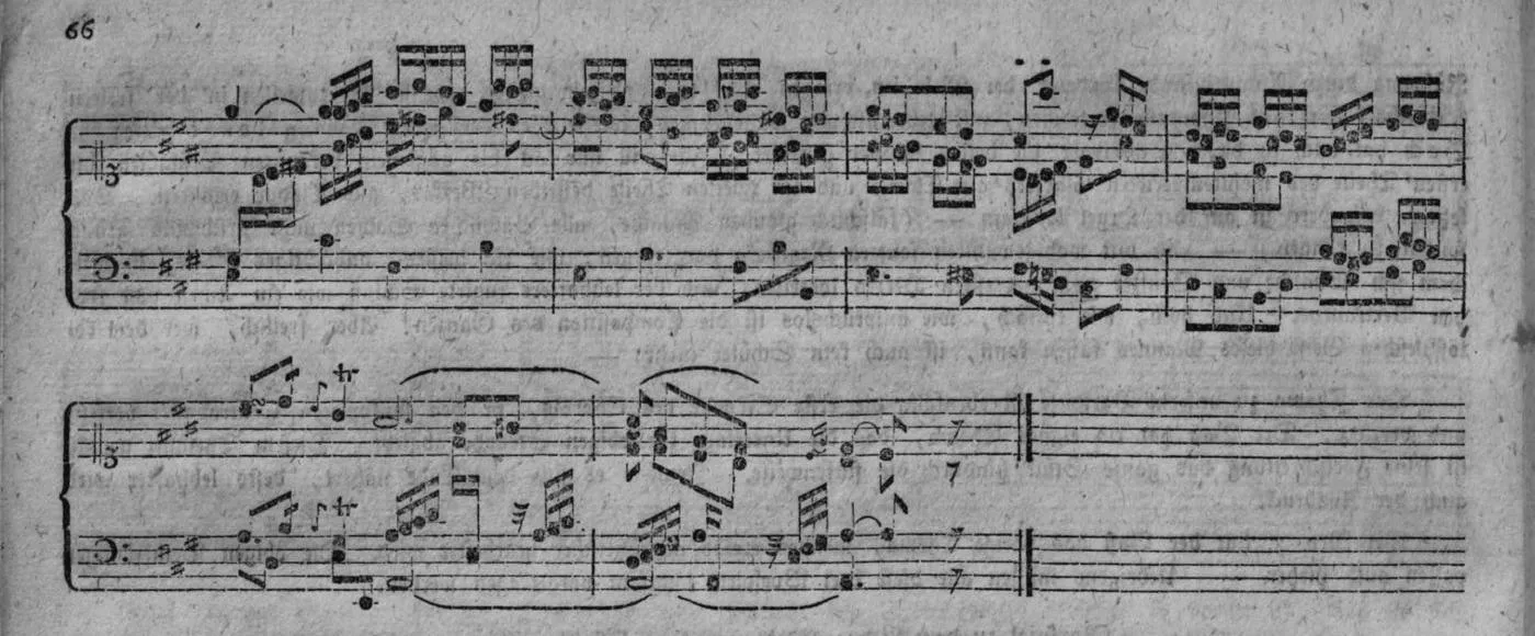 Notenbeyspiel, gedr. 66: Vorspiel zu »Meinen Jesum laß ich nicht«, Schluß