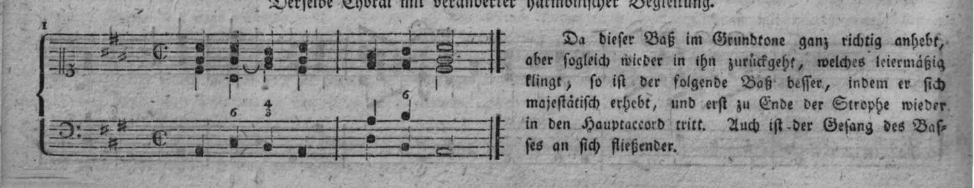 Notenbeyspiel, gedr. 68: veränderte Begleitung Nro. 1