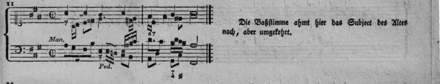 Notenbeyspiel, gedr. 71: veränderte Begleitung Nro. 11