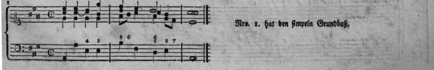 Notenbeyspiel, gedr. 71, Zweite Strophe, Nro. 1