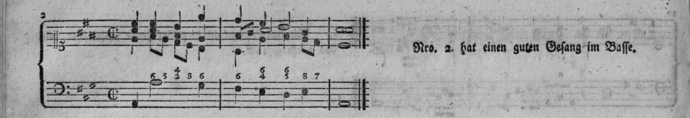 Notenbeyspiel, gedr. 72, Zweite Strophe, Nro. 2