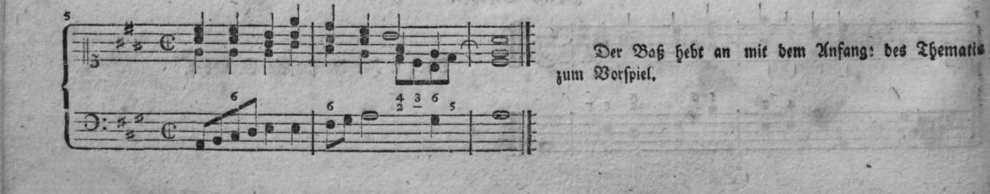 Notenbeyspiel, gedr. 72, Zweite Strophe, Nro. 5