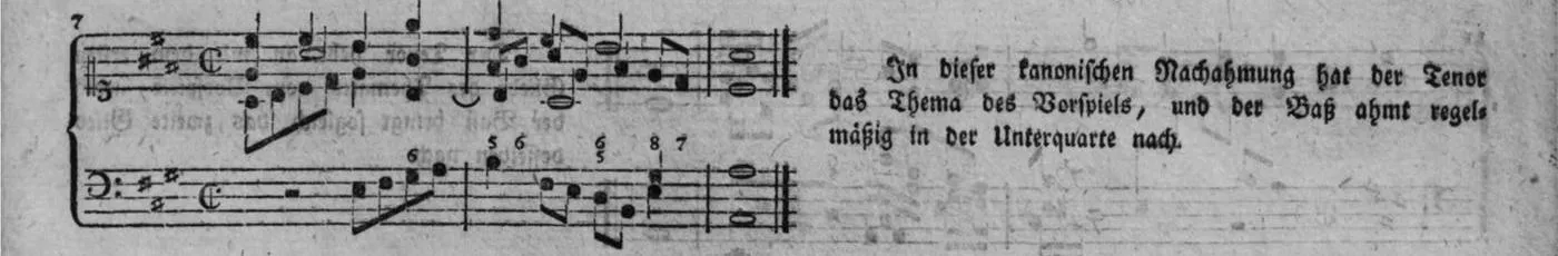 Notenbeyspiel, gedr. 73, Zweite Strophe, Nro. 7