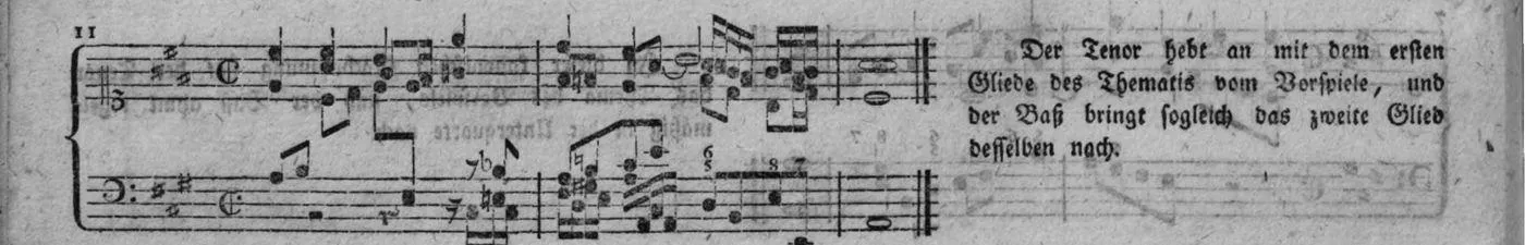 Notenbeyspiel, gedr. 74, Zweite Strophe, Nro. 11