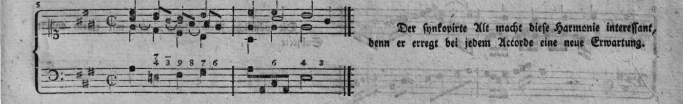 Notenbeyspiel, gedr. 75, Dritte Strophe, Nro. 5