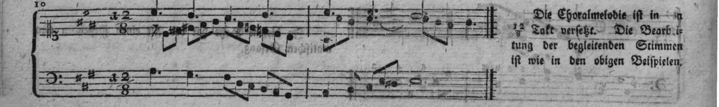 Notenbeyspiel, gedr. 76, Dritte Strophe, Nro. 10