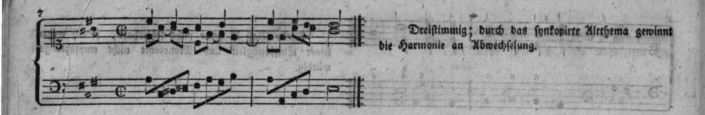 Notenbeyspiel, gedr. 76, Dritte Strophe, Nro. 7