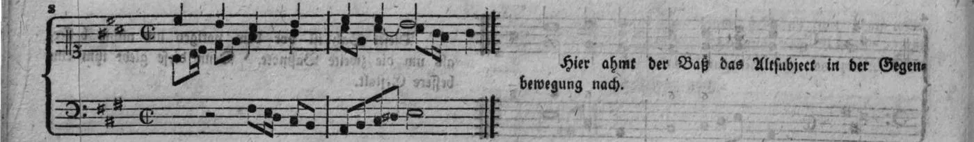 Notenbeyspiel, gedr. 76, Dritte Strophe, Nro. 8