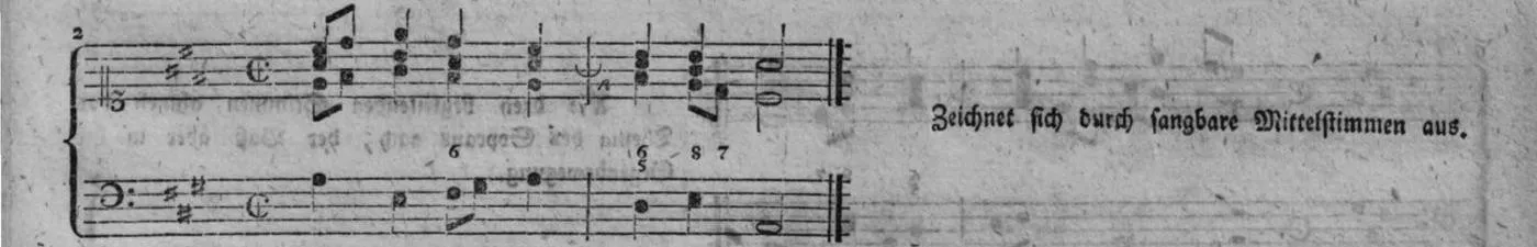 Notenbeyspiel, gedr. 77, Vierte Strophe, Nro. 2