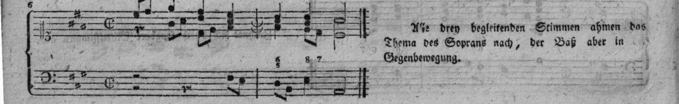 Notenbeyspiel, gedr. 78, Vierte Strophe, Nro. 6