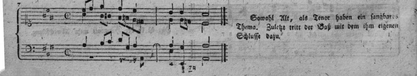 Notenbeyspiel, gedr. 78, Vierte Strophe, Nro. 7