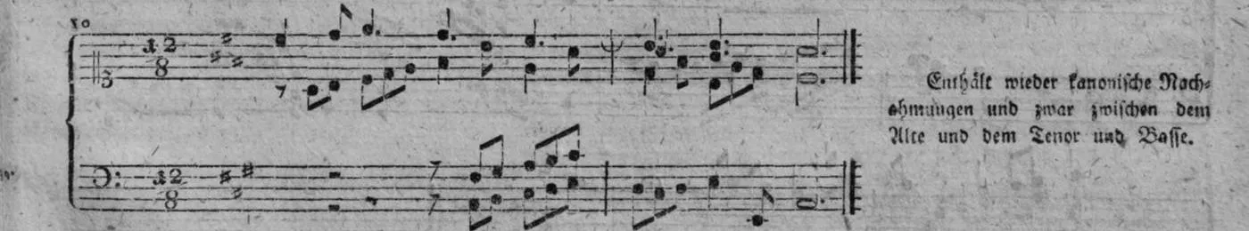 Notenbeyspiel, gedr. 79, Vierte Strophe, Nro. 10