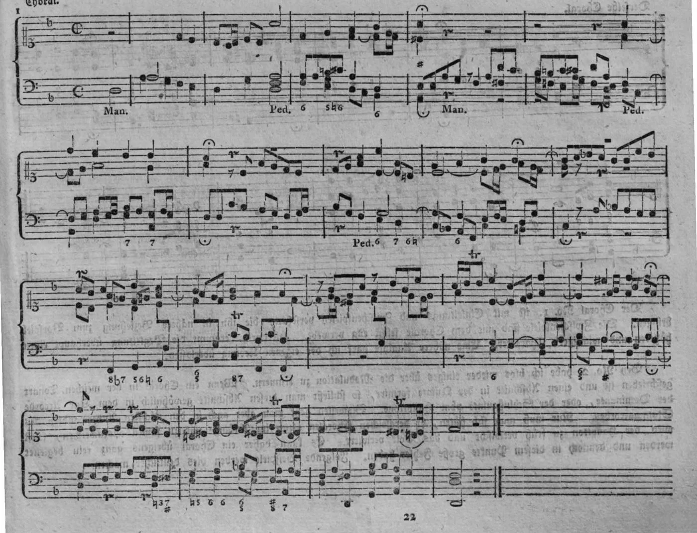 Notenbeyspiel, gedr. 85: Choral.