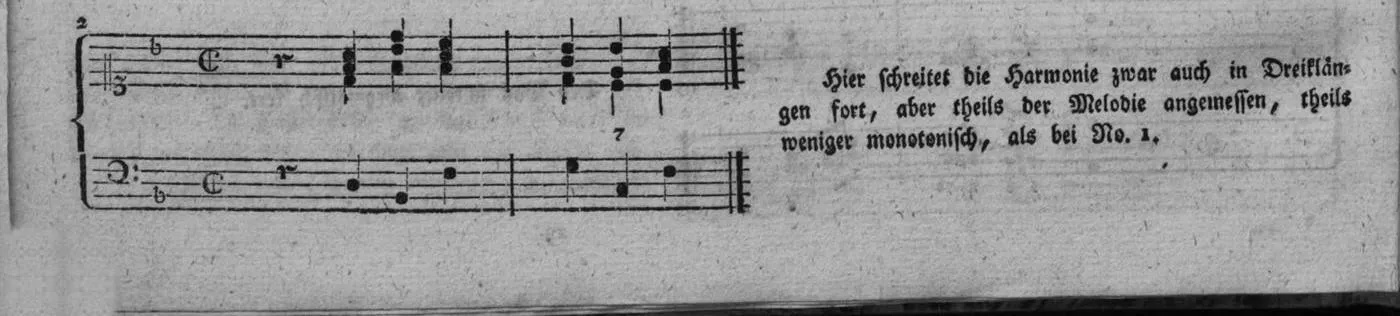 Notenbeyspiel, gedr. 90, Zweite Strophe, Nro. 2