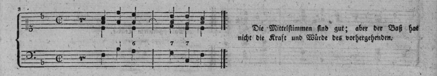 Notenbeyspiel, gedr. 91, Zweite Strophe, Nro. 3