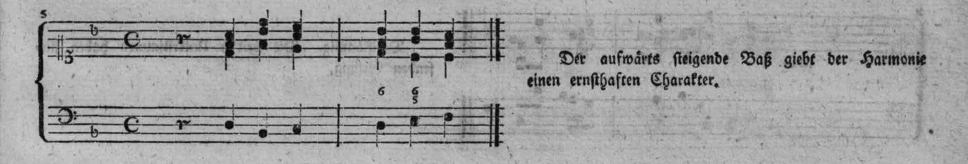 Notenbeyspiel, gedr. 91, Zweite Strophe, Nro. 5