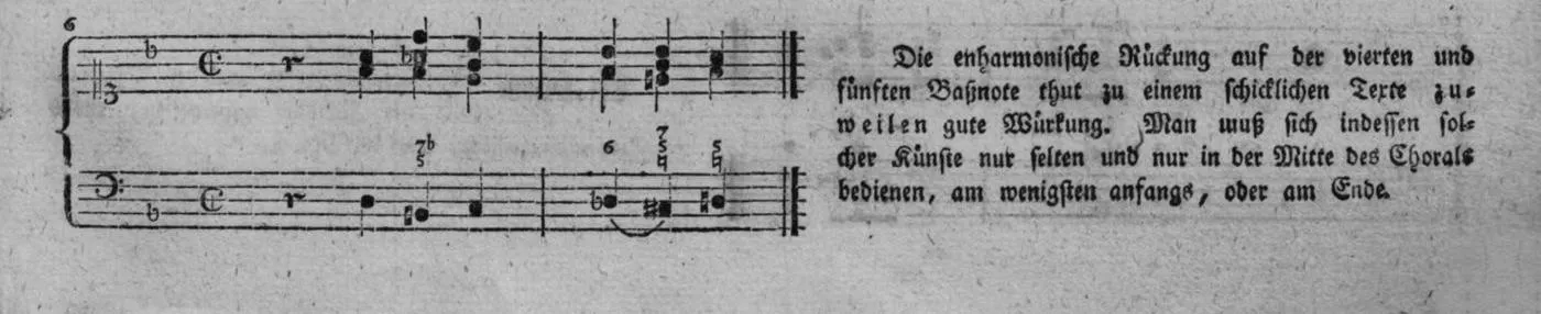 Notenbeyspiel, gedr. 91, Zweite Strophe, Nro. 6
