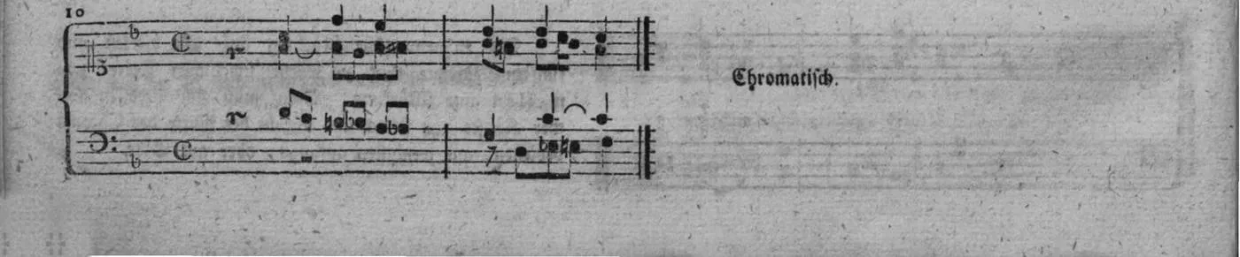 Notenbeyspiel, gedr. 92, Zweite Strophe, Nro. 10