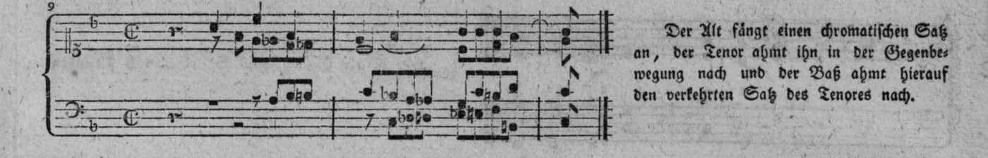 Notenbeyspiel, gedr. 95, Dritte Strophe, Nro. 9