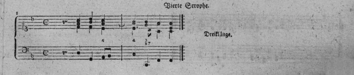 Notenbeyspiel, gedr. 95, Vierte Strophe, Nro. 1