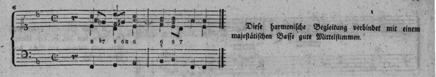 Notenbeyspiel, gedr. 97, Vierte Strophe, Nro. 6
