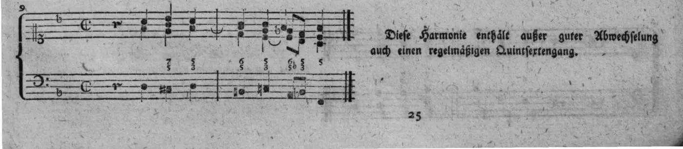 Notenbeyspiel, gedr. 97, Vierte Strophe, Nro. 9