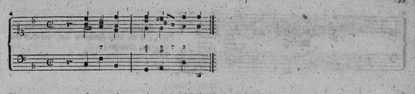 Notenbeyspiel, gedr. 99, Fünfte Strophe, Nro. 4