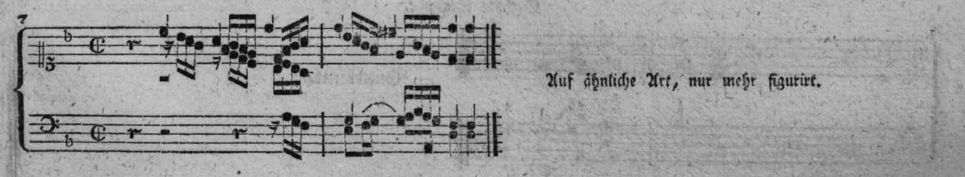 Notenbeyspiel, gedr. 99, Fünfte Strophe, Nro. 7