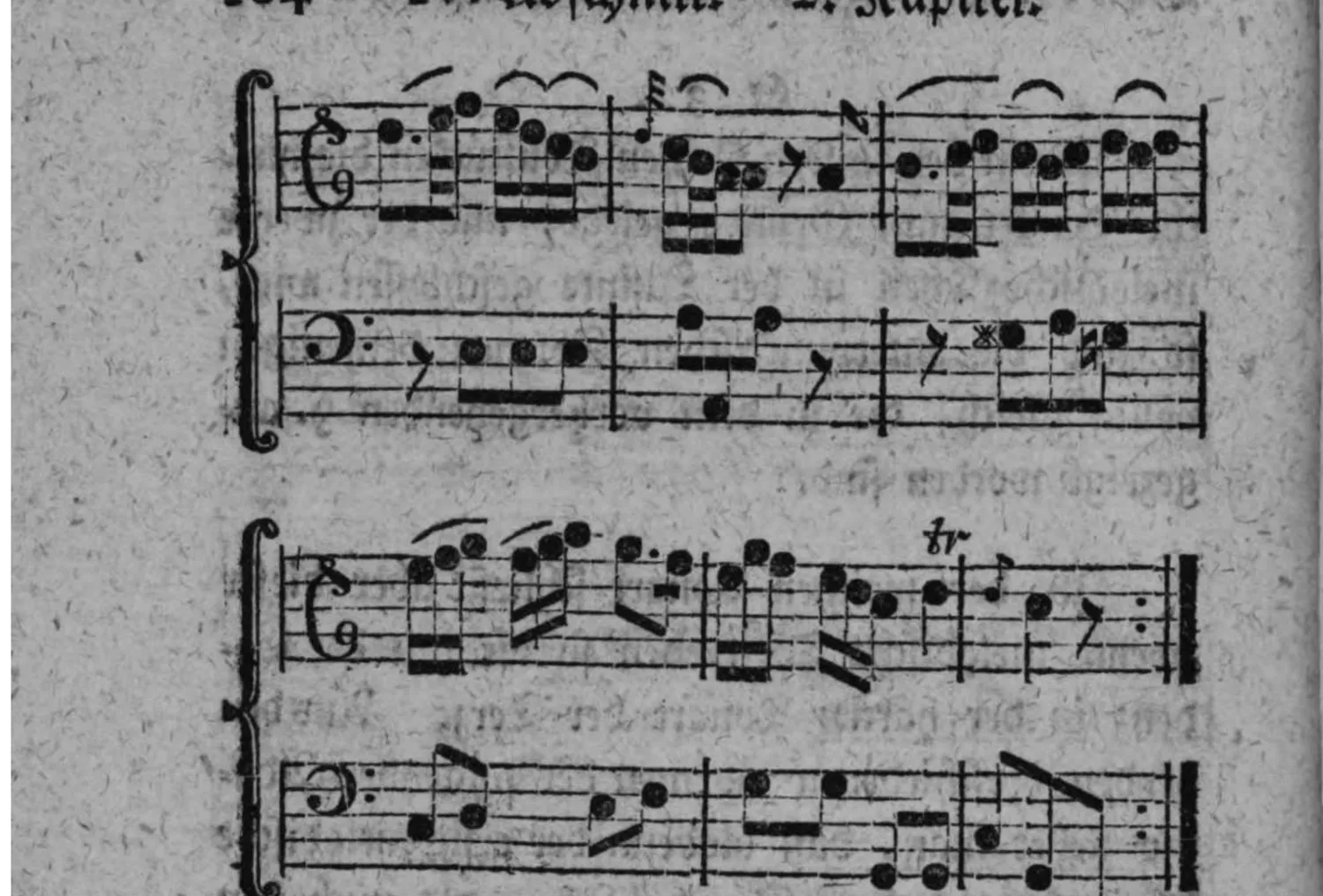 Notenbeyspiel: Schluß der ersten Adagio-Form, zwey weitere Systeme, mit »tr« (Triller) und Schlußstrich