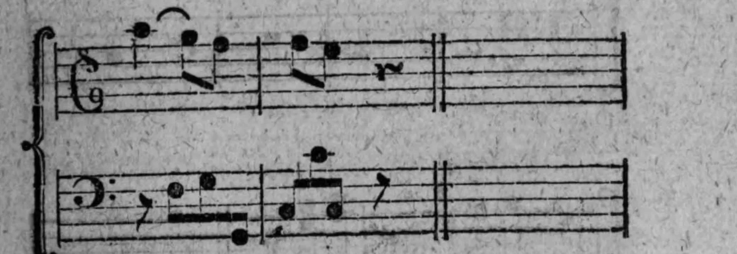Notenbeyspiel: fig. 1, Fortsetzung, zweites (abschließendes) System