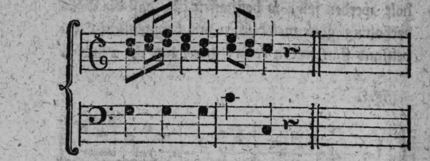 Notenbeyspiel: fig. 2, Fortsetzung, zweites (abschließendes) System